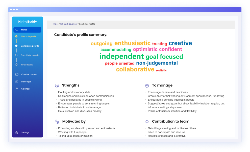 We co-create your <span class='highlight'>ideal</span> candidate profile